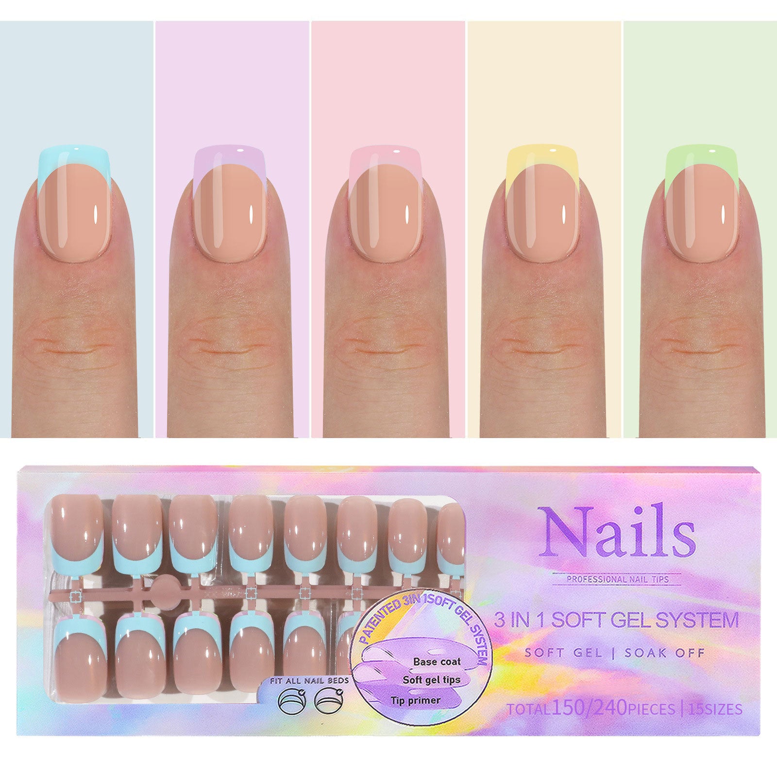 Manicure Wear Nail French Seamless Wear Nail Detachable