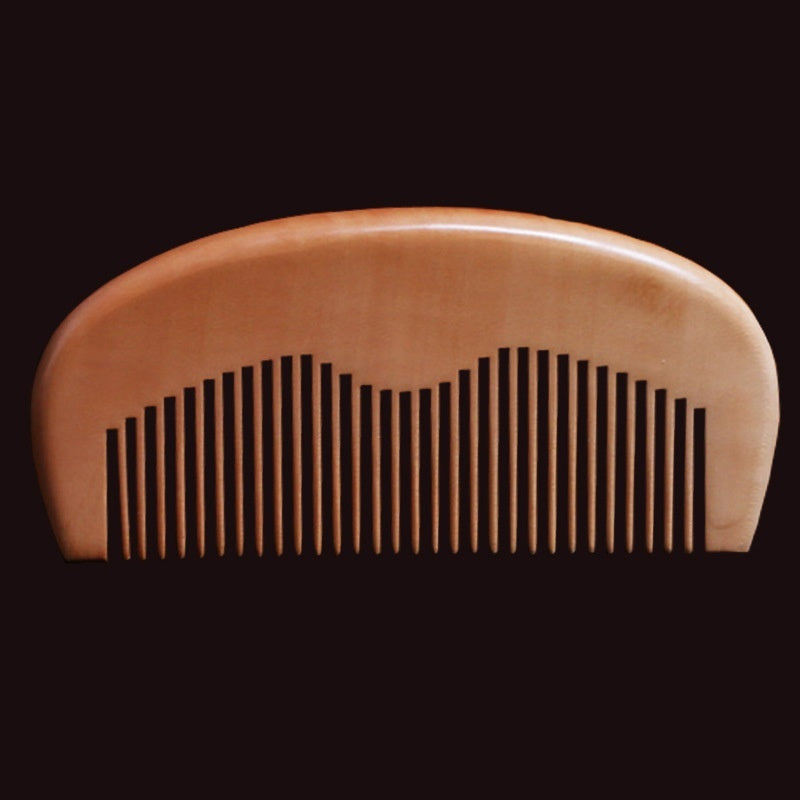 Solid Wood Portable Mahogany Comb