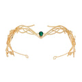 Goddess Warrior Leaves Forehead Ornament Headdress Alloy