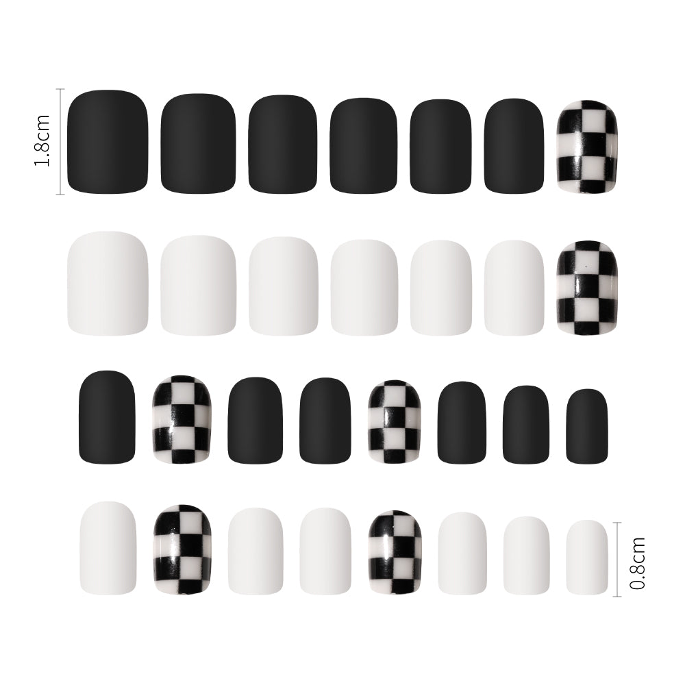 Lulaa Fake Nail Patches Hand Wearing Art
