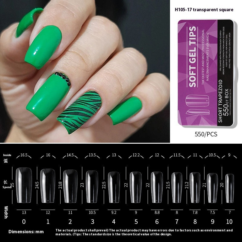 Porcelain White Box Nail Polish Ultra-thin And Scratch Free Matte soft gel tips