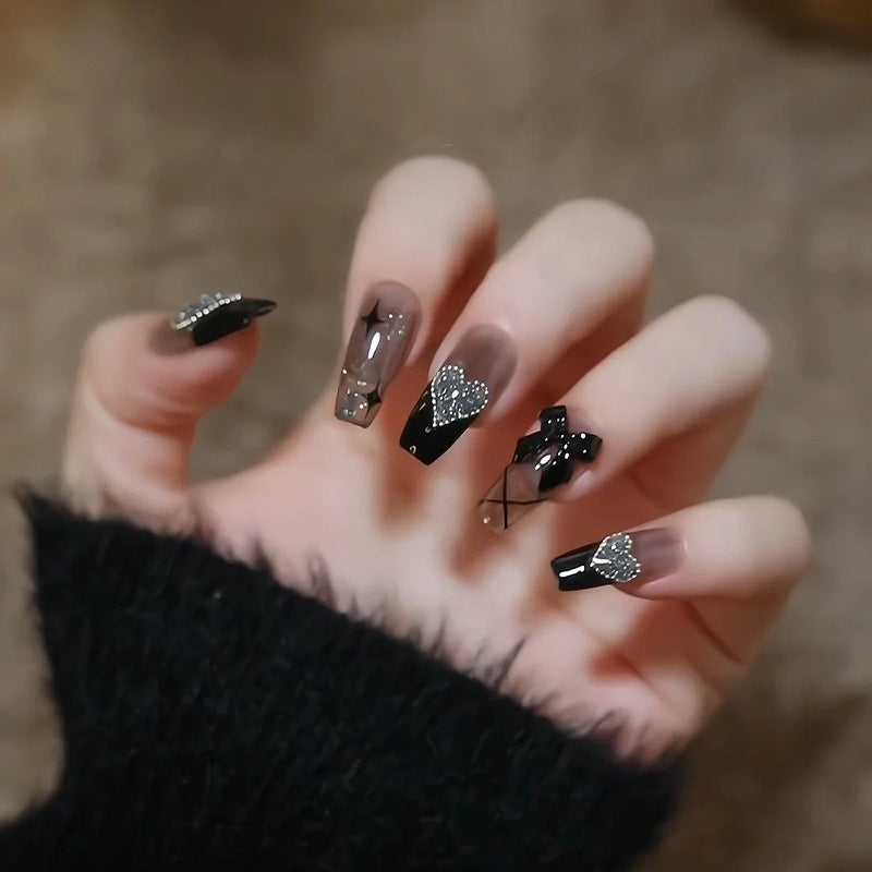Light Luxury Pure Desire Style With White Nail Patches
