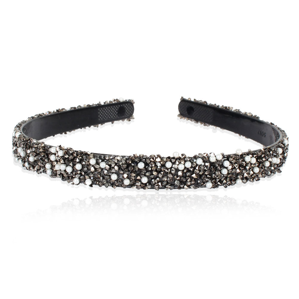 Semicircle Retro Colored Diamond Headband