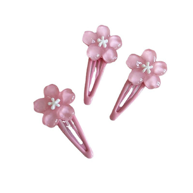 Sweet Bangs Cherry Blossom Hair Clip Versatile For Women