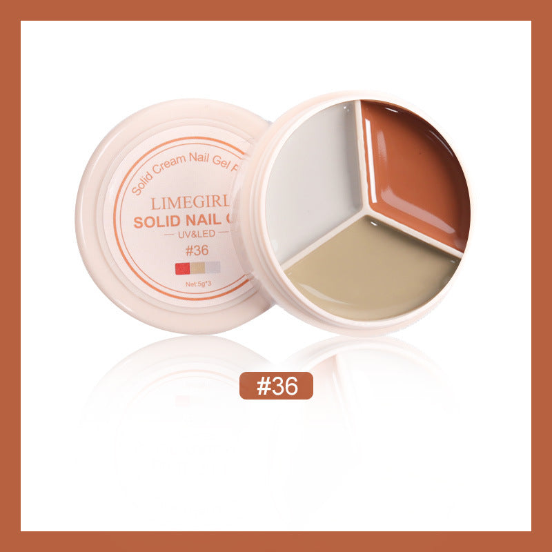 LimeGirl Cream Nail Polish Eye Shadow Bag