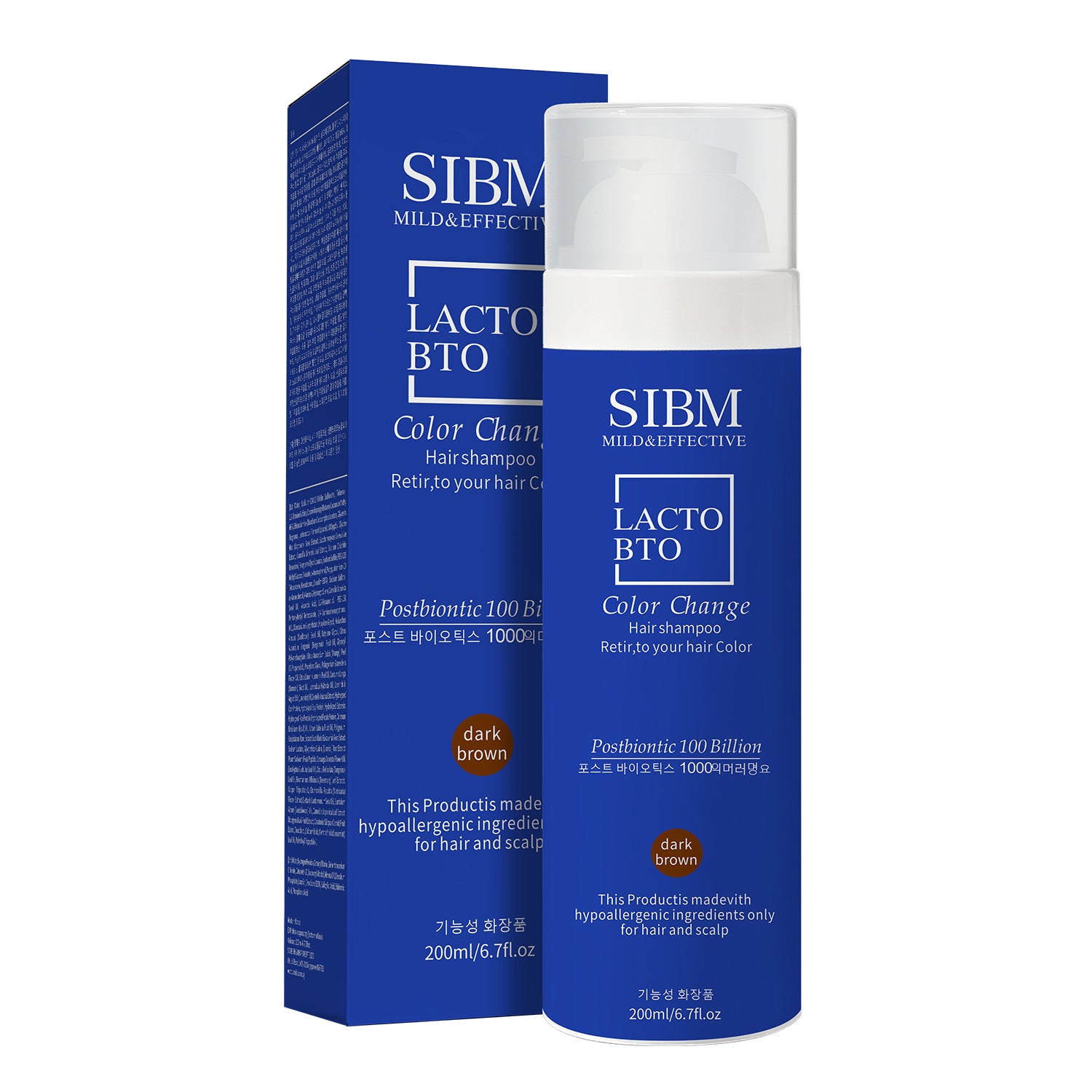 Dyeing And Fixation Shampoo Plant Formula Mild Coloring Cover White Hair Hair Dye
