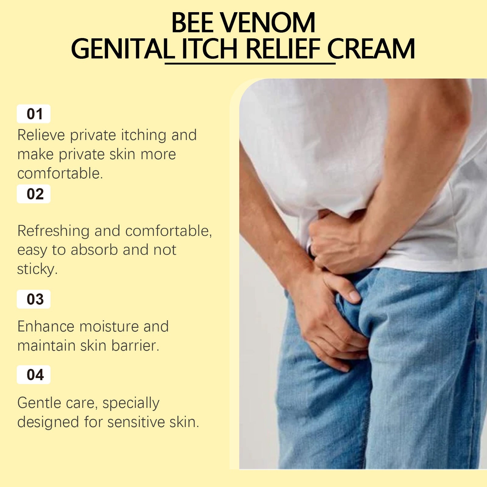 Male Neck Cream Body Skin Mild