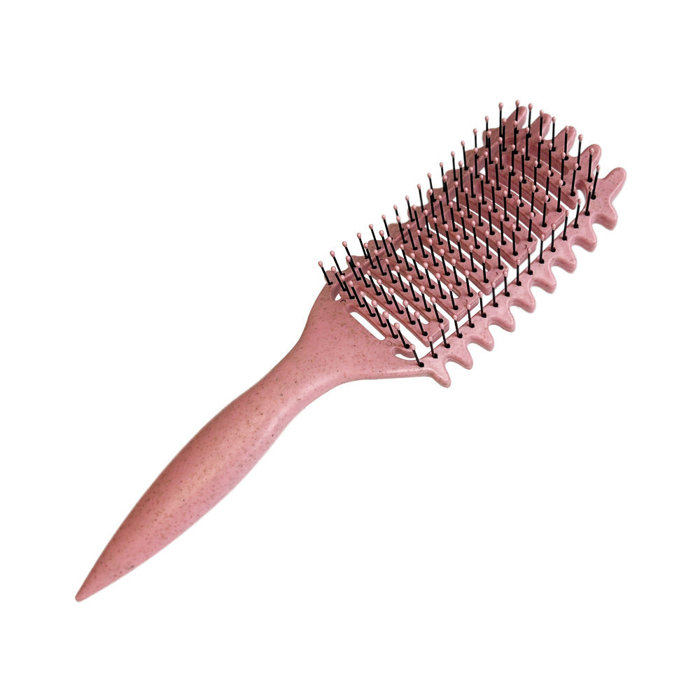 Bounce Curl Definition Shape Fluffy Hair Hollow Comb Wet And Dry Dual-use Head Massage Comb