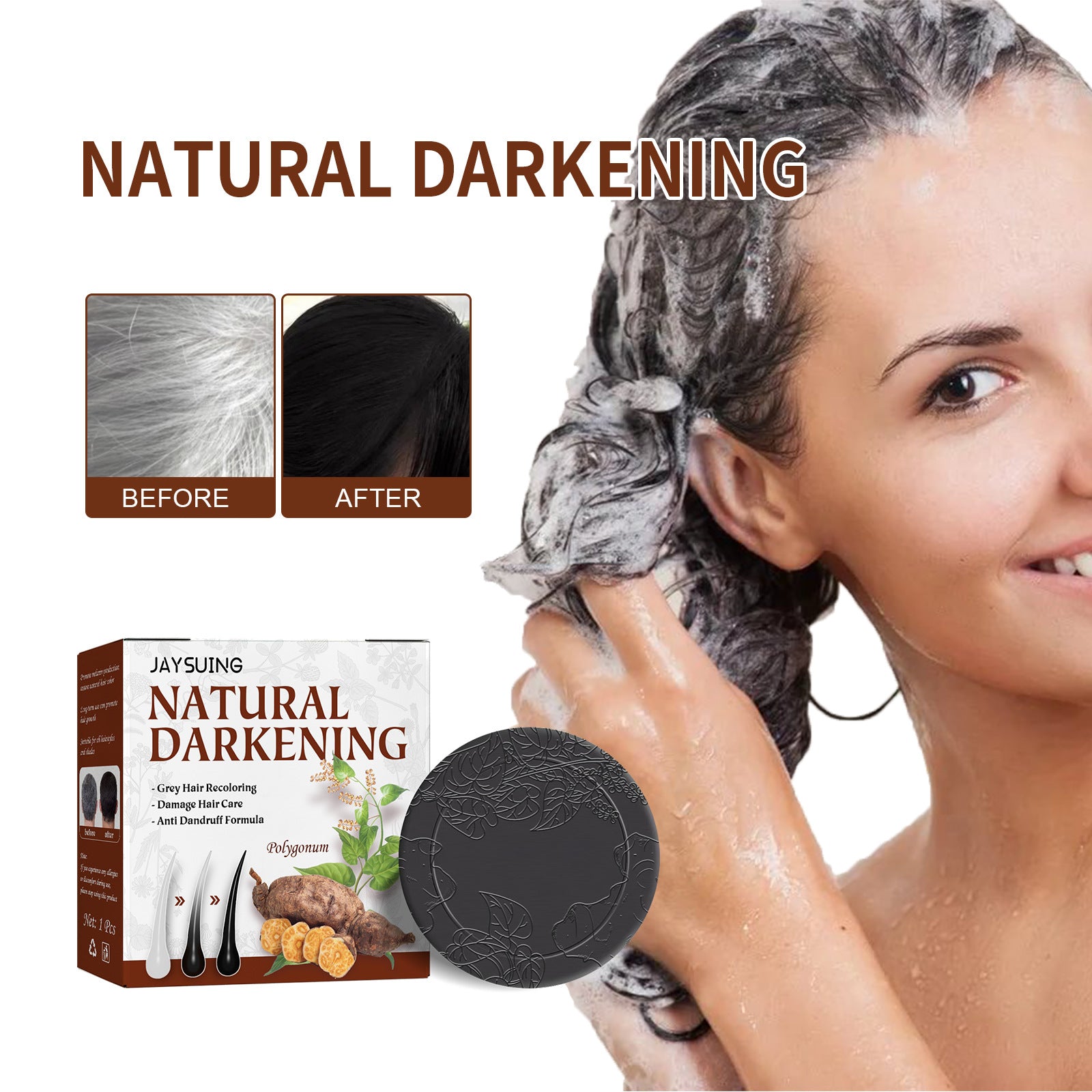 Jaysuing Polygonum Multiflorum Whitening And Blackening Shampoo