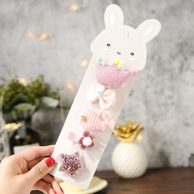 Children's small hairpin crown tiara hair accessories set