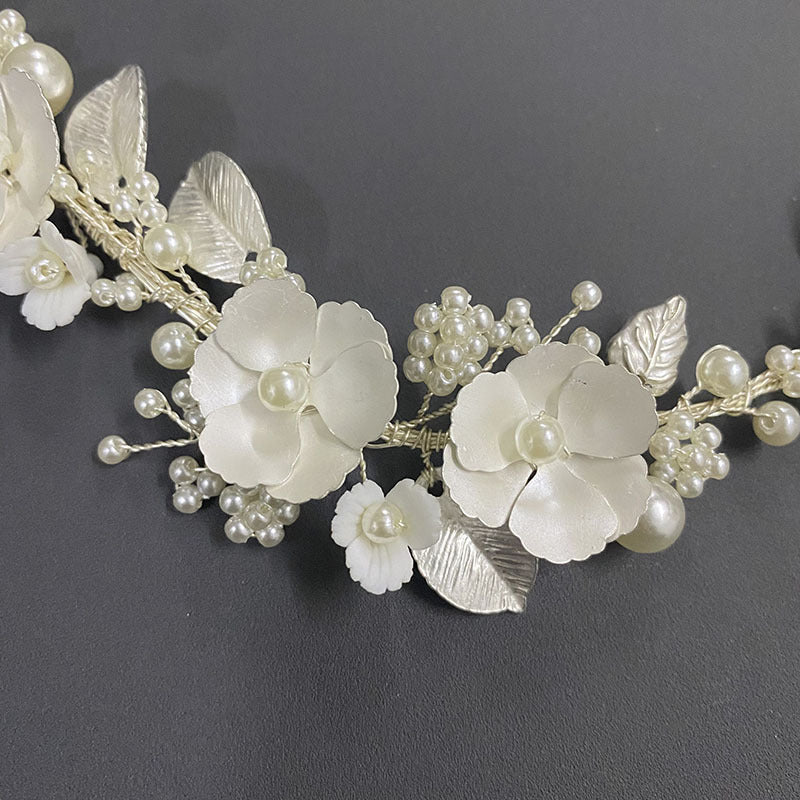 European And American Bride Flower Hairband