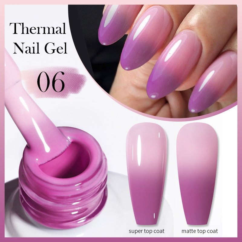 Thermal Nail Gel Simple Home Candy Gradient Color Change UV Polish