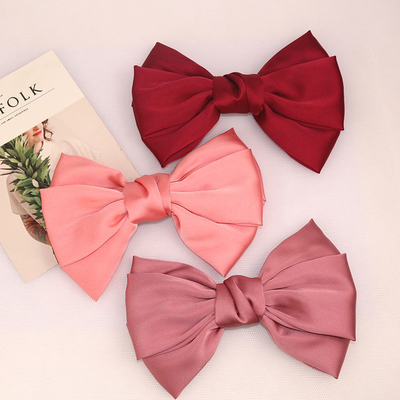 French Retro Oversized Black Bow