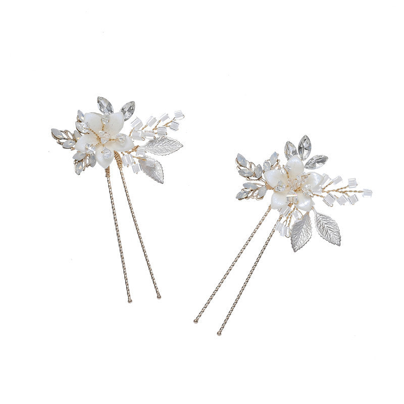 Handmade Hairpin Earrings And Comb Combination