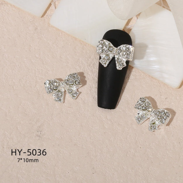 Alloy Nail Art Decorations Moon Flower And Butterfly Nail Studs