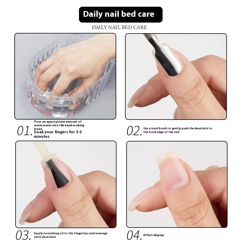 Simple Transparent Manicure Bowl For Nail Polishing