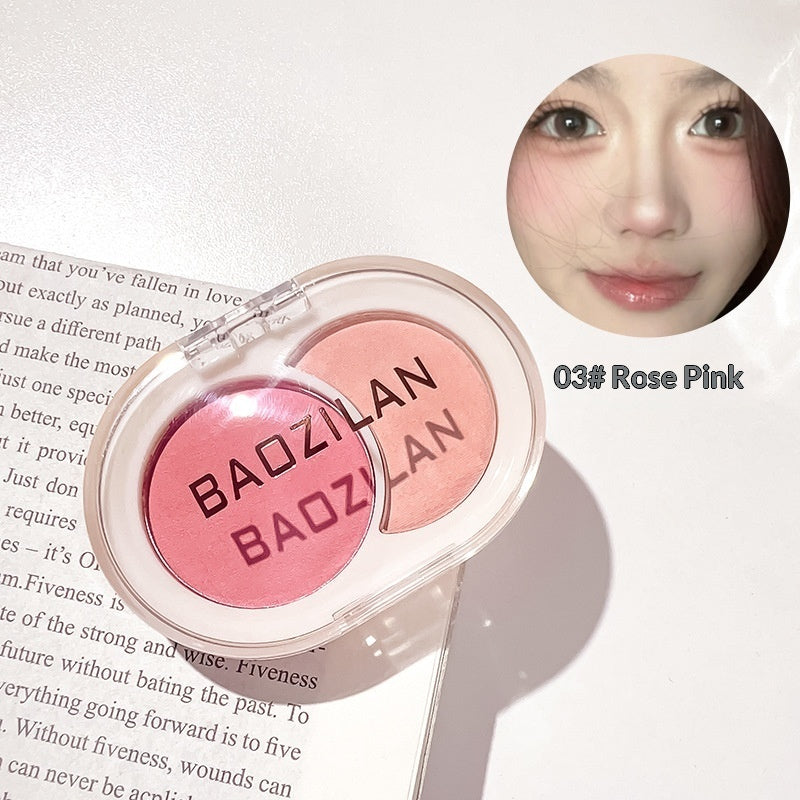 Baozilan Two-tone Blush And A Low-saturation Contour Palette
