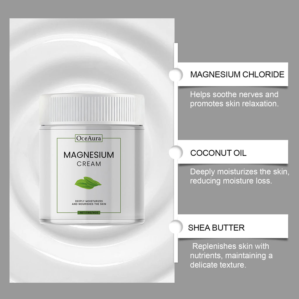 Magnesium Cream For Soothing And Moisturizing The Body