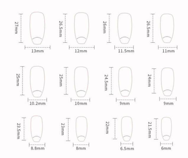 White French Shiny Nail Sticker