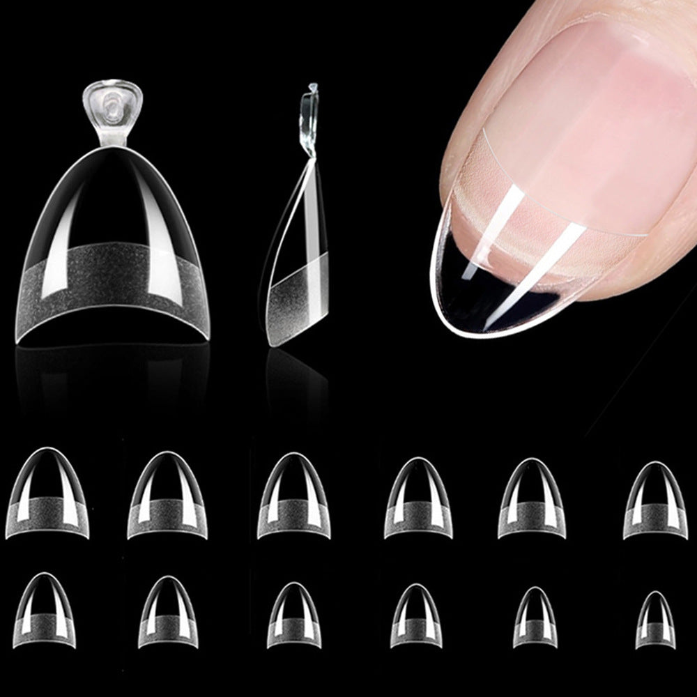 120 PCs Boxed Ultra-thin Semi-nail Sticky Full Cover Nail Tip Seamless Semi-frosted