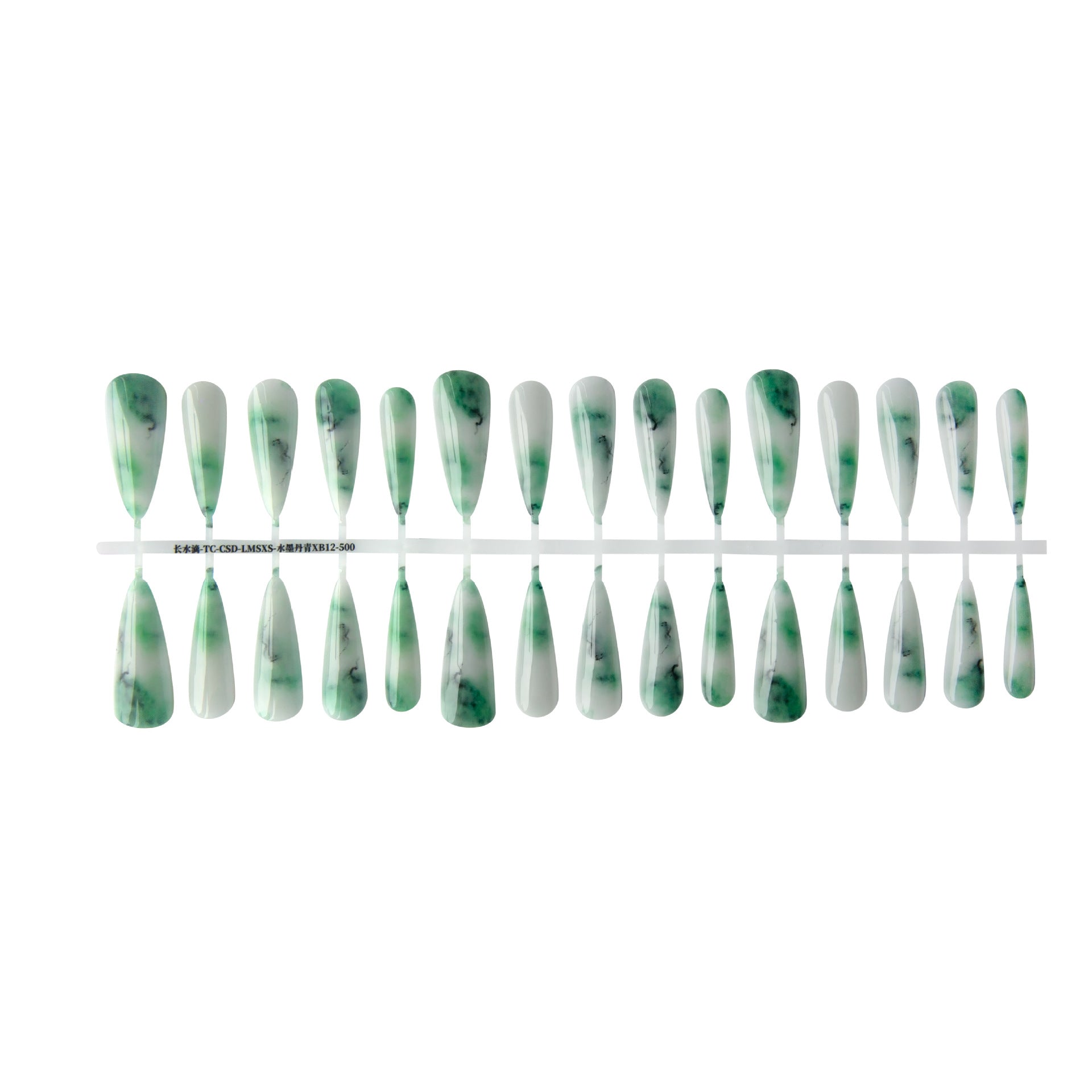 Press On Nails Blooming Antique Butterfly Ink Long Pointed Nail Beauty Bright Surface