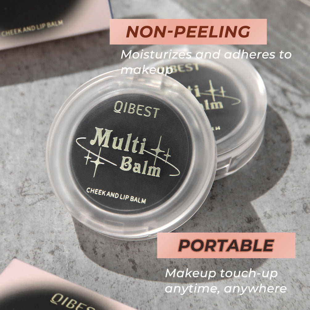 Qibest Warm Blush Black Transparent Crystal Color Changing PH Magic Gel Natural Nude Makeup Lip Cheek Dual-use Makeup