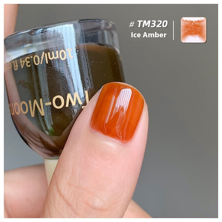 Two-Moons Summer Nail Polish Baking-free Non-tearing Jelly Juicy Grape Amber Strawberry Chopsticks