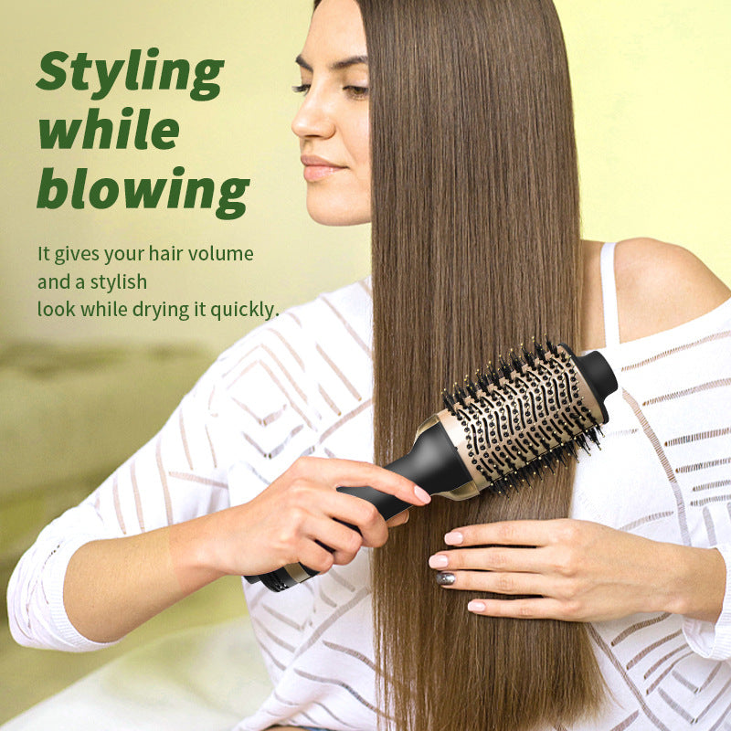 Multi-functional Curling Iron Hot Air Comb Curling Brush Blow-drying Comb Hair Styler Straightening Comb Electric Heating Comb