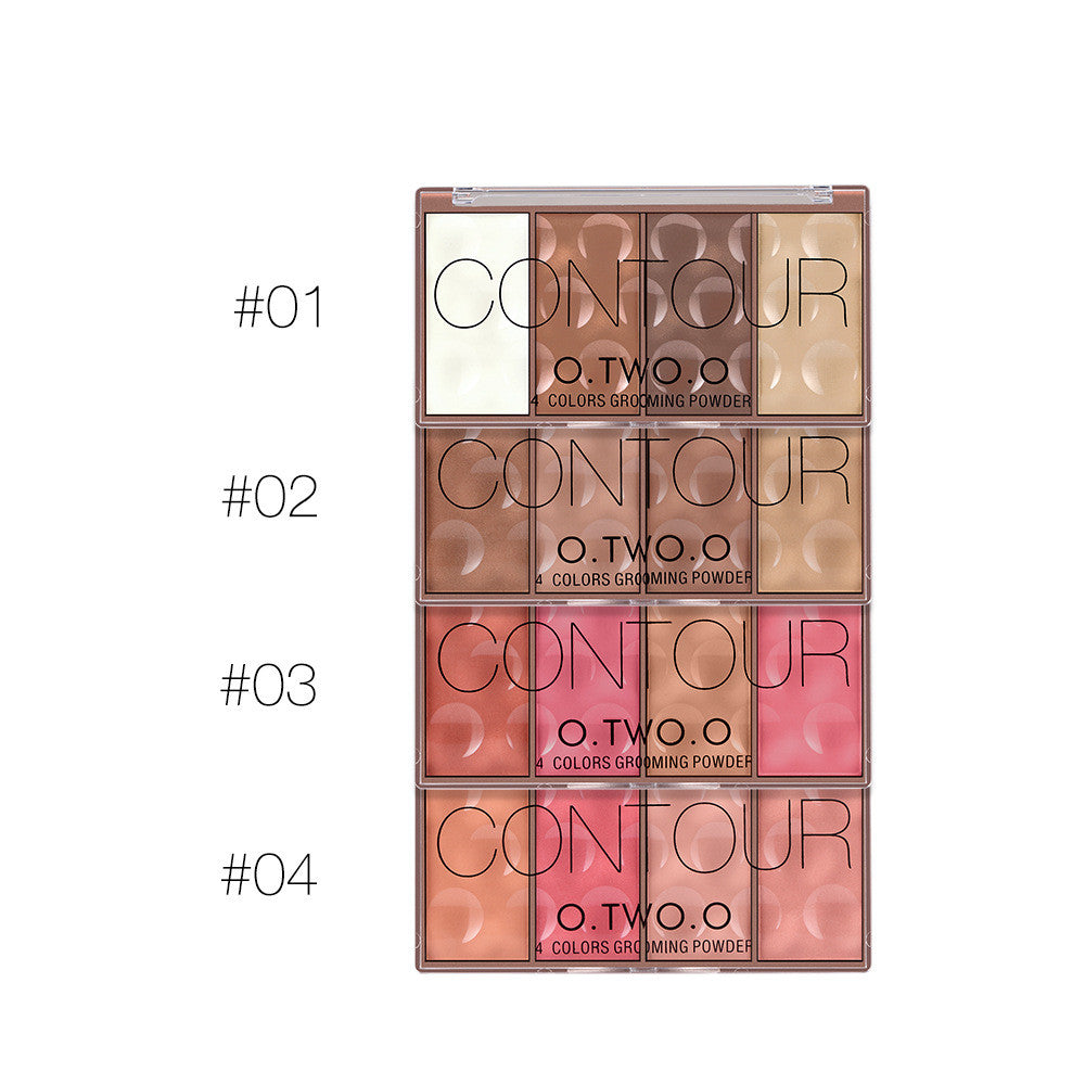 O. Two. O Rose Gold Four-color Highlight Blush