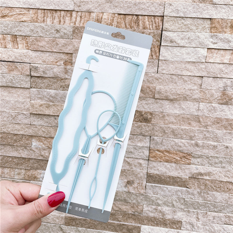 Plastic Comb Pattern Design Hair Pulling Needle Ball Head Hair Curler