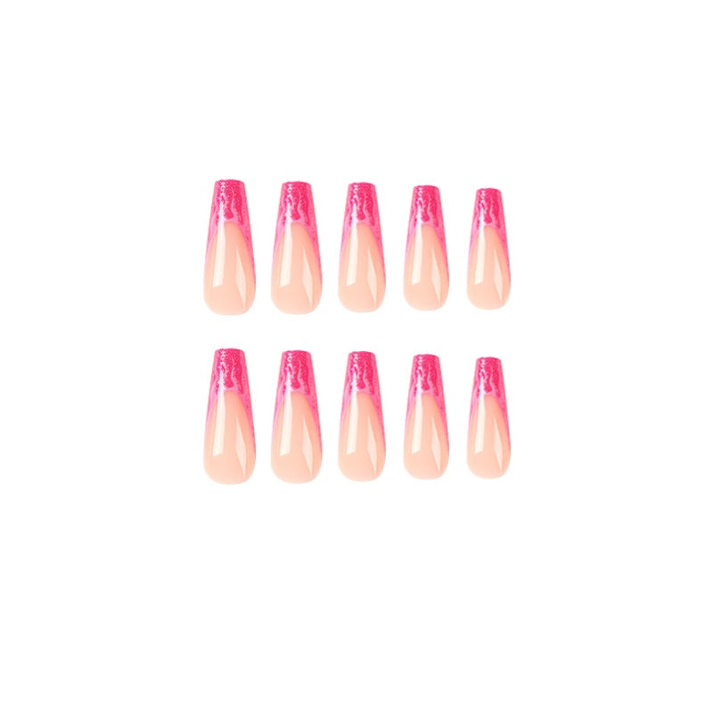 Long Ballet Flame Nail Sticker Finished Removable Nail Art
