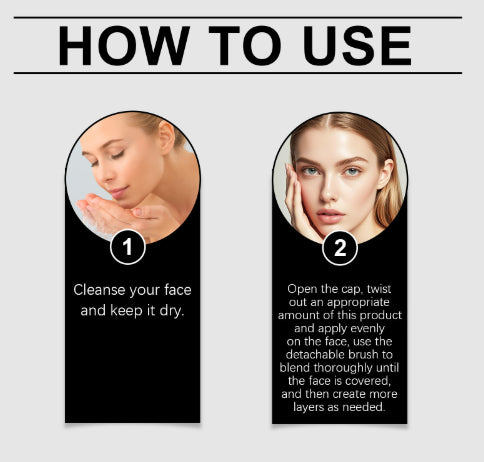 Lightweight Seamless Double Headed Foundation Stick