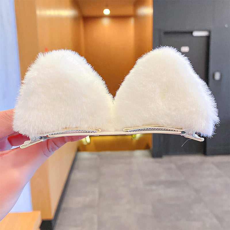Cos Props Korean Hair Accessories Plush Hairpin