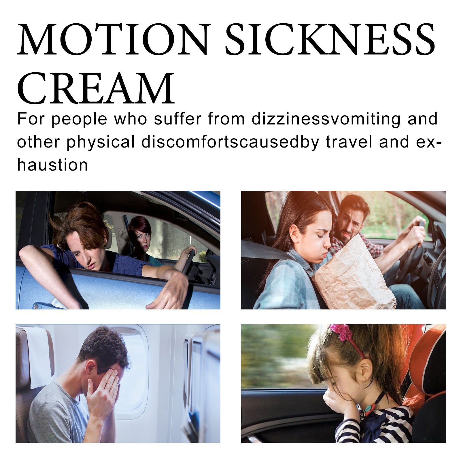 Carsickness Relief Cream Travel Portable