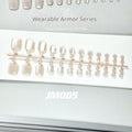 Wu Ye Xue Internet Celebrity Micro Glass Bead Cat's Eye And Foot Nails Wear Nail