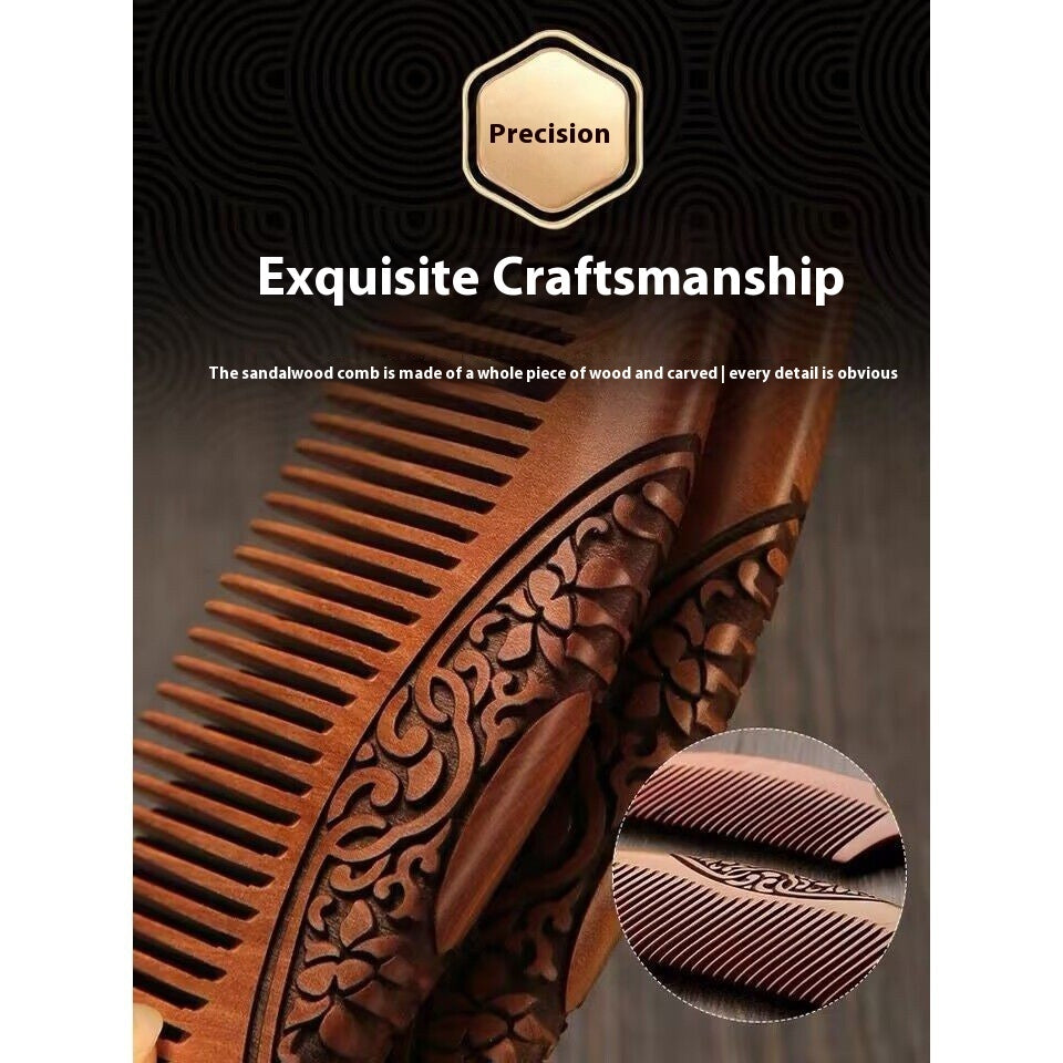 Ebony Comb Natural Genuine Goods Household Wood