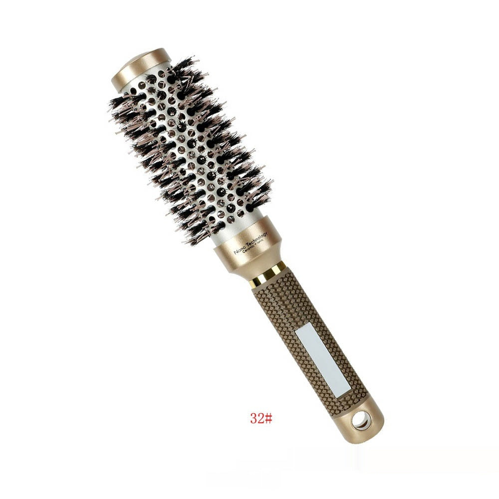 Ceramic Aluminum Tube Temperature-resistant Cylinder Women's Big Wave Shape Beautiful Comb