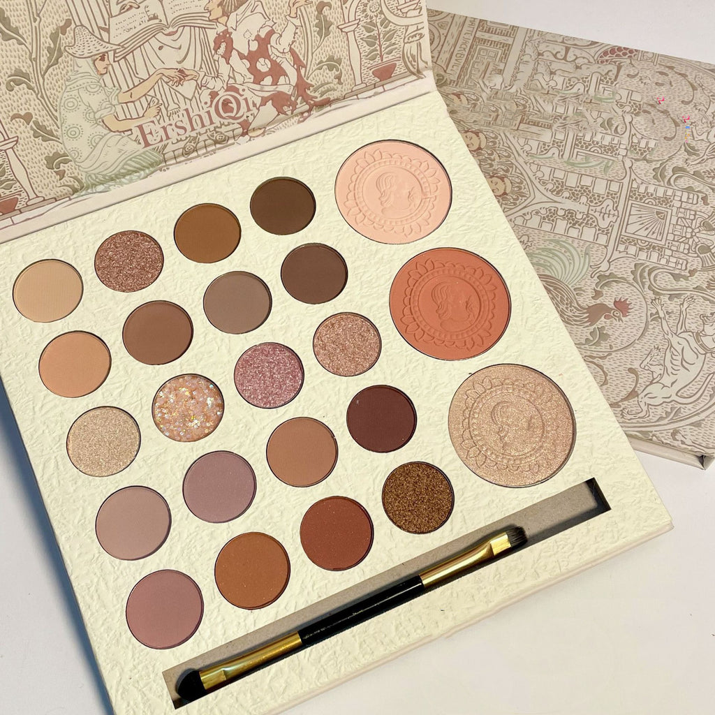 ErshiQi Unswerving Pledge Eyeshadow Palette Sequin Waterproof Blush Matte
