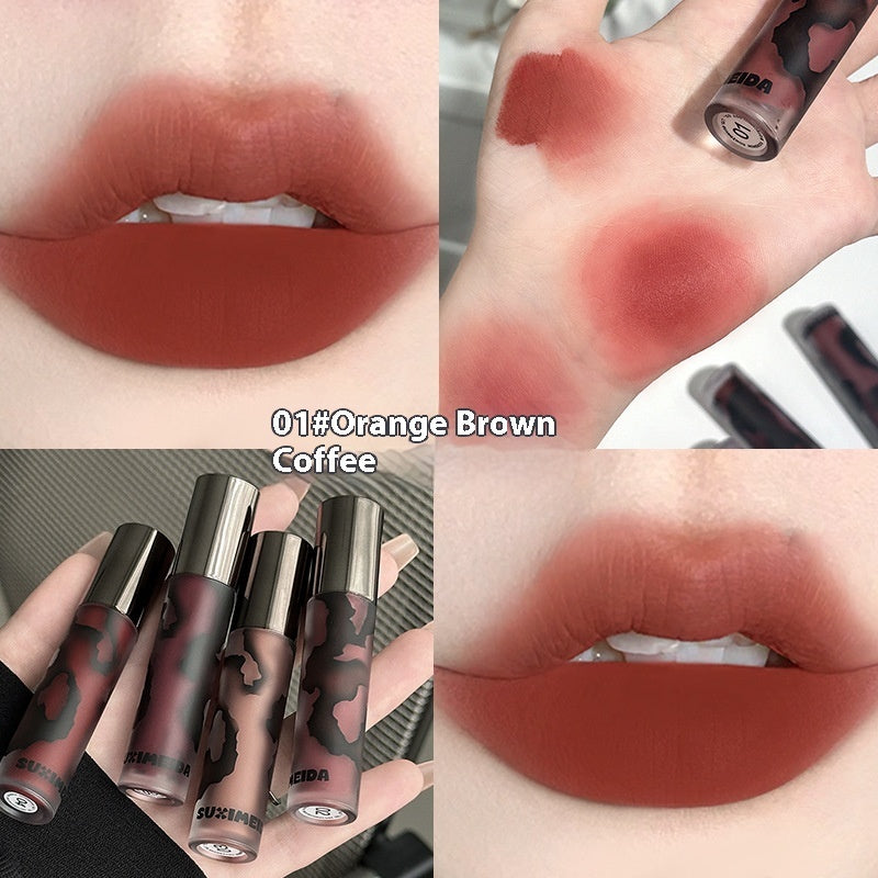 Lava Secret Matte Lip Mud Lipstick White No Stain On Cup