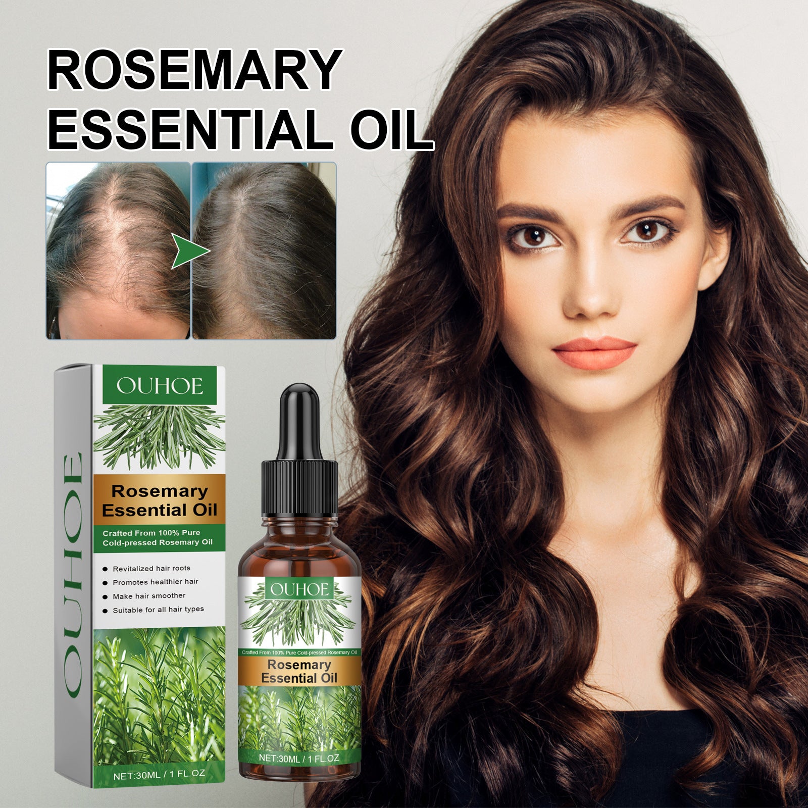 Ouhoe Rosemary Dense Hair Repair, Strengthening And Nourishing Hair Root