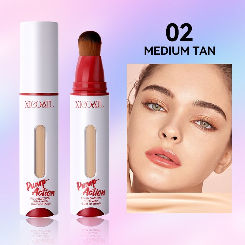 Press Liquid Foundation Oil Control Natural Light And Thin