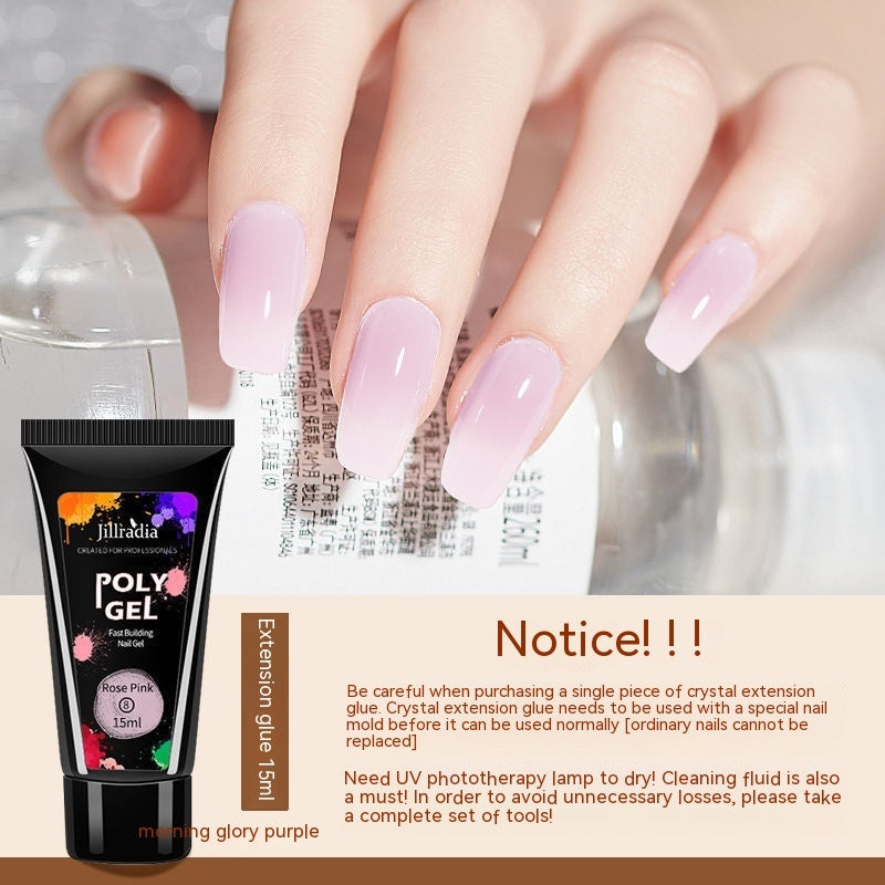 Crystal Extended Glue Nail Beauty UV