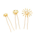 Bridal Hair Accessories INS Net Star Burst Pearl Hairpin