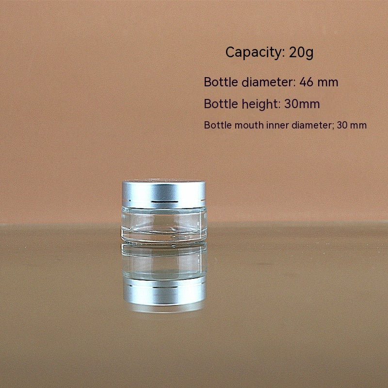 Transparent Face Cream Bottle Glass Cosmetics