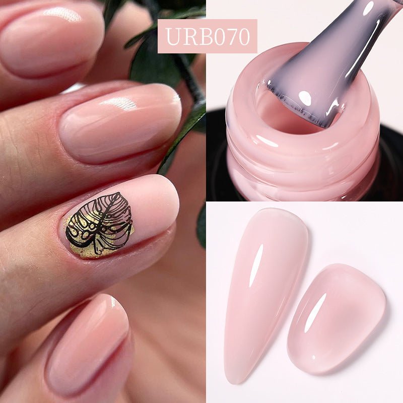 UR Sugar Reinforced Long-lasting No-file Base Coat With Shimmering Glitter Gel Polish