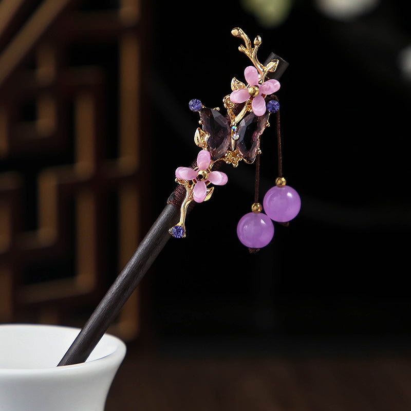 Ebony Hairpin Cheongsam Hanfu Tassel