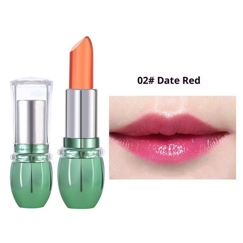 Initial Heart Lovers Cross-border Aloe Lipstick Color Changing Lip Balm Nourishing Moisturizing