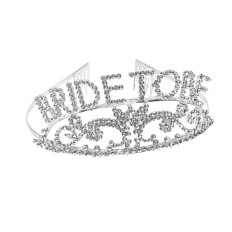 Bridal Crown Bride To Be Headband Hair Accessories Wedding Tiara Bachelor