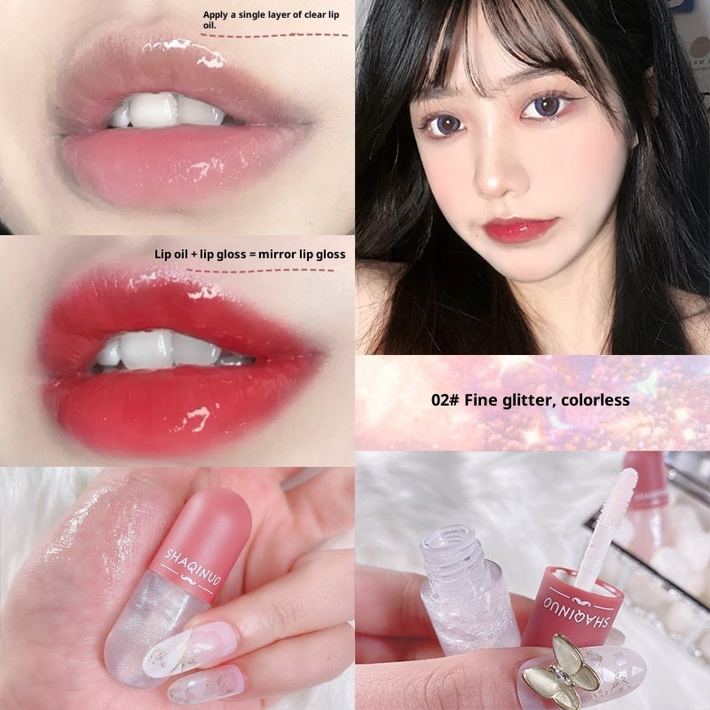 Mini Capsule Lip Gloss Transparent Color Changing Moisturizing And Nourishing Lip Lacquer
