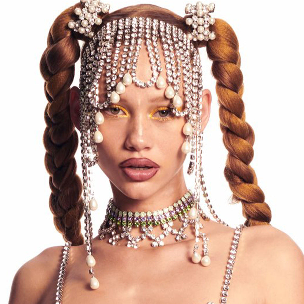 Full Bore Exaggerated Long Tassel Hair Chain